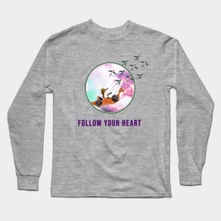 Viking Fox Dream, inspirational and motivational Long Sleeve T-Shirt